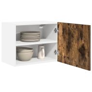 Висящ шкаф с врата 2 pcs Димящ дъб и бяло 50 x 31 x 40 см