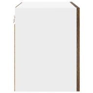 Висящ шкаф с врата 2 pcs Димящ дъб и бяло 50 x 31 x 40 см