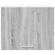 Висящ шкаф с врата 2 pcs Сив Сонома и бяло 50 x 31 x 40 см