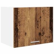 Висящ шкаф с врата 2 pcs Стара дървесина и бяло 50 x 31 x 40 см