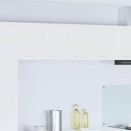 Висящ шкаф с врата 2 pcs Бяло 60 x 31 x 40 см Инженерно дърво