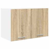 Висящ шкаф с врата 2 pcs Сонома дъб и бяло 60 x 31 x 40 см