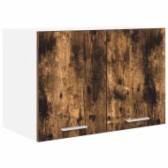 Висящ шкаф с врата 2 pcs Димящ дъб и бяло 60 x 31 x 40 см