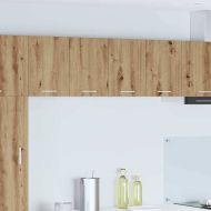 Висящ шкаф 2 pcs Занаятчийски дъб и бяло 60 x 31 x 40 см