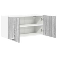 Висящ шкаф с врата Сив Сонома 80 x 31 x 40 см Инженерно дърво
