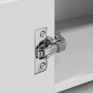 Висящ шкаф със съхранение Бяло 57 x 57 x 40 см Инженерно дърво