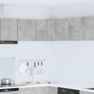 Висящ шкаф Бетон сив и бяло 57 x 57 x 40 см Инженерно дърво