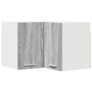 Висящ шкаф Сив Сонома и бяло 57 x 57 x 40 см Инженерно дърво