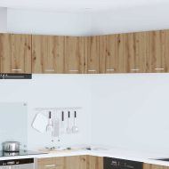 Висящ шкаф Занаятчийски дъб и бяло 57 x 57 x 40 см