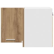 Висящ шкаф Занаятчийски дъб и бяло 57 x 57 x 40 см