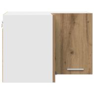 Висящ шкаф Занаятчийски дъб и бяло 57 x 57 x 40 см