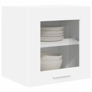 Висящ шкаф с врата 2 pcs Бяло 40 x 31 x 40 см Инженерно дърво