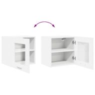 Висящ шкаф с врата 2 pcs Бяло 40 x 31 x 40 см Инженерно дърво