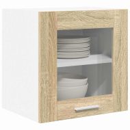 Висящ шкаф 2 pcs Сонома дъб 40 x 31 x 40 см Инженерно дърво