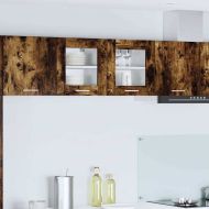 Висящ шкаф 2 pcs Димян дъб 40 x 31 x 40 см Инженерно дърво