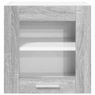 Висящ шкаф с врата Сив Сонома 40 x 31 x 40 см Инженерно дърво