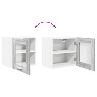 Висящ шкаф с врата Сив Сонома 40 x 31 x 40 см Инженерно дърво