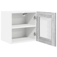 Висящ шкаф 2 pcs Сив Сонома 40 x 31 x 40 см Инженерно дърво