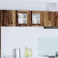 Висящ шкаф 2 pcs Старо дърво 40 x 31 x 40 см Инженерно дърво