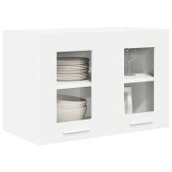 Висящ шкаф с врата 2 pcs Бяло 60 x 31 x 40 см Инженерно дърво