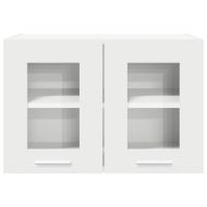 Висящ шкаф с врата 2 pcs Бяло 60 x 31 x 40 см Инженерно дърво