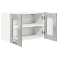 Висящ шкаф 2 pcs Циментено сиво 60 x 31 x 40 см Инженерно дърво