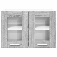 Висящ шкаф 2 pcs Сив Сонома 60 x 31 x 40 см Инженерно дърво