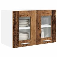 Висящ шкаф 2 pcs Старо дърво 60 x 31 x 40 см Инженерно дърво