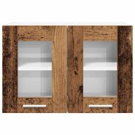 Висящ шкаф 2 pcs Старо дърво 60 x 31 x 40 см Инженерно дърво