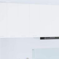 Висящ шкаф с врата 2 pcs Бяло 30 x 31 x 80 см Инженерно дърво