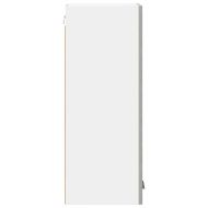 Висящ шкаф с врата 2 pcs Бетон сив и бяло 30 x 31 x 80 см