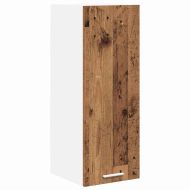 Висящ шкаф с врата 2 pcs Стара дървесина и бяло 30 x 31 x 80 см