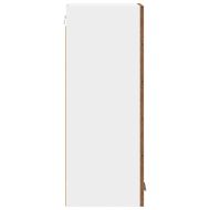 Висящ шкаф с врата 2 pcs Стара дървесина и бяло 30 x 31 x 80 см
