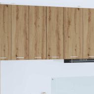 Висящ шкаф с врата Занаятчийски дъб и бяло 30 x 31 x 80 см