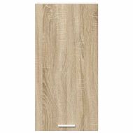 Висящ шкаф Сонома дъб и бяло 40 x 31 x 80 см Инженерно дърво