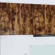 Висящ шкаф Димящ дъб и бяло 40 x 31 x 80 см Инженерно дърво