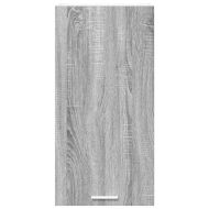 Висящ шкаф Сив Сонома и бяло 40 x 31 x 80 см Инженерно дърво