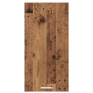 Висящ шкаф с врата Стара дървесина и бяло 40 x 31 x 80 см