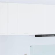 Висящ шкаф със съхранение Бяло 50 x 31 x 80 см Инженерно дърво