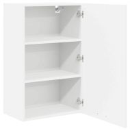 Висящ шкаф със съхранение Бяло 50 x 31 x 80 см Инженерно дърво