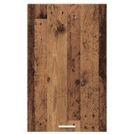 Висящ шкаф с врата Стара дървесина и бяло 50 x 31 x 80 см
