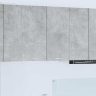 Висящ шкаф Циментено сиво 80 x 31 x 80 см Инженерно дърво