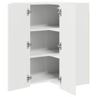 Висящ шкаф със съхранение Бяло 57 x 57 x 80 см Инженерно дърво