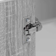 Висящ шкаф Сив Сонома и бяло 57 x 57 x 80 см Инженерно дърво