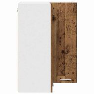 Висящ шкаф Стара дървесина и бяло 57 x 57 x 80 см