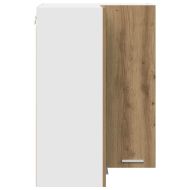 Висящ шкаф Занаятчийски дъб и бяло 57 x 57 x 80 см