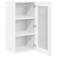 Висящ шкаф с врата 2 pcs Бяло 40 x 31 x 80 см Инженерно дърво