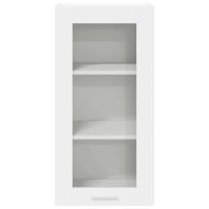 Висящ шкаф с врата 2 pcs Бяло 40 x 31 x 80 см Инженерно дърво