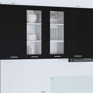 Висящ шкаф с врата Черния дъб 40 x 31 x 80 см Инженерно дърво