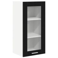 Висящ шкаф 2 pcs Черния дъб 40 x 31 x 80 см Инженерно дърво